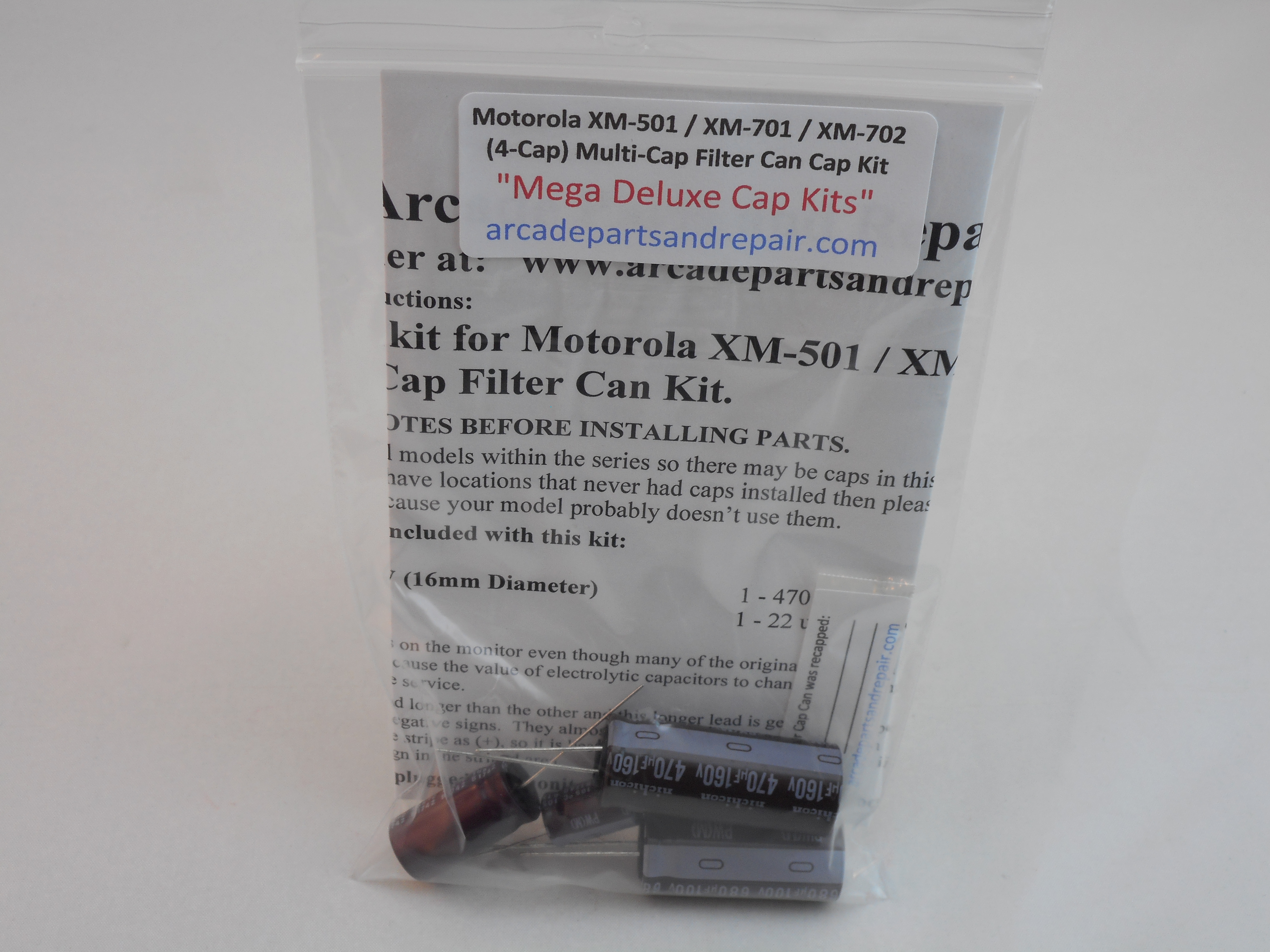 Motorola XM-501 / XM-701 / XM-702 C43 (4-Cap) Filter Cap Can Kit