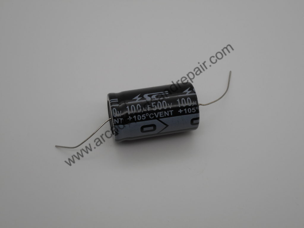 100uf 500v Axial Capacitor 105c Arcade Parts And Repair