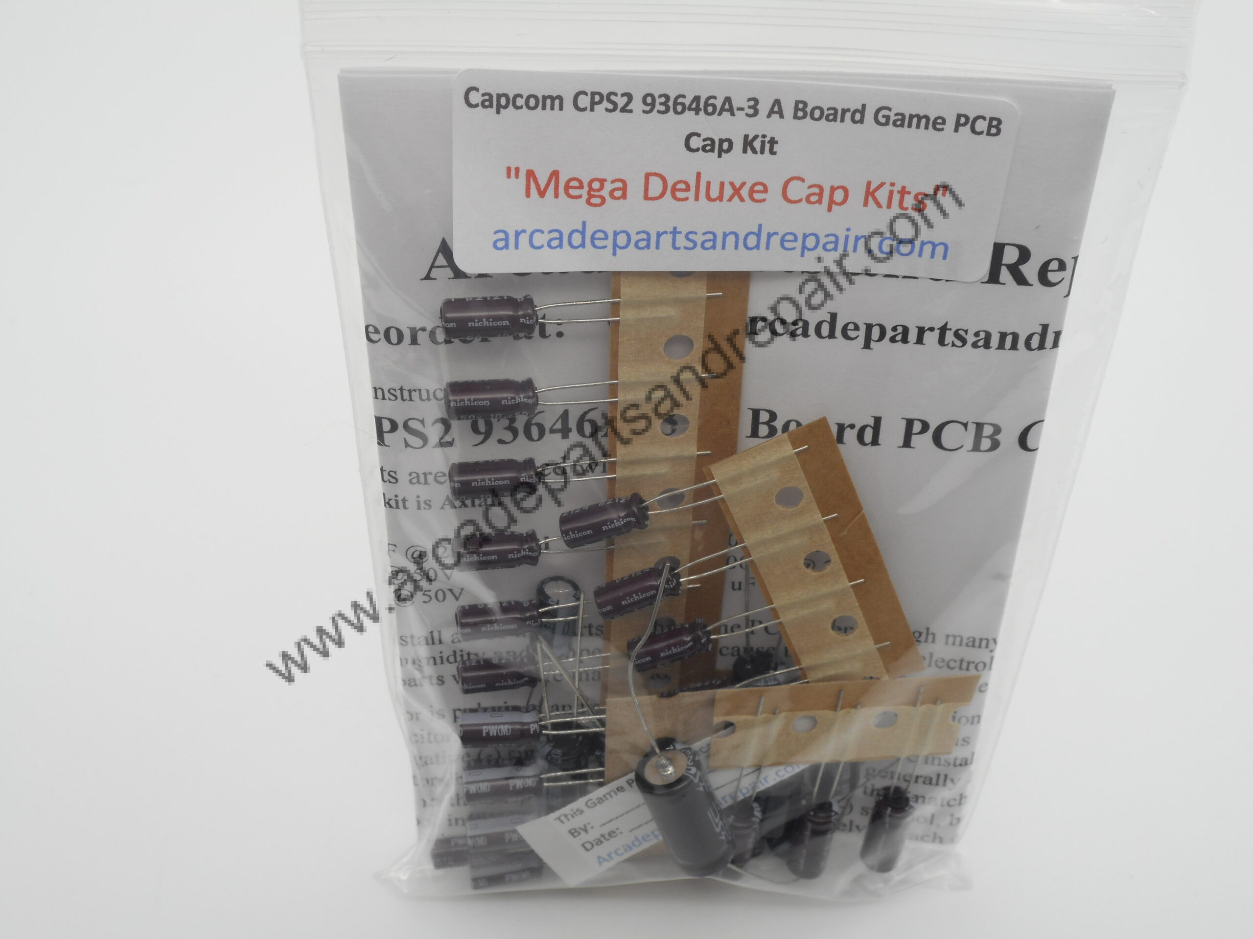 Capcom CPS-2 93646A-3 A Board PCB 105C Cap Kit